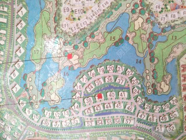 球双拼客厅道边别墅好视野大中空花园带别墅风水车位图片