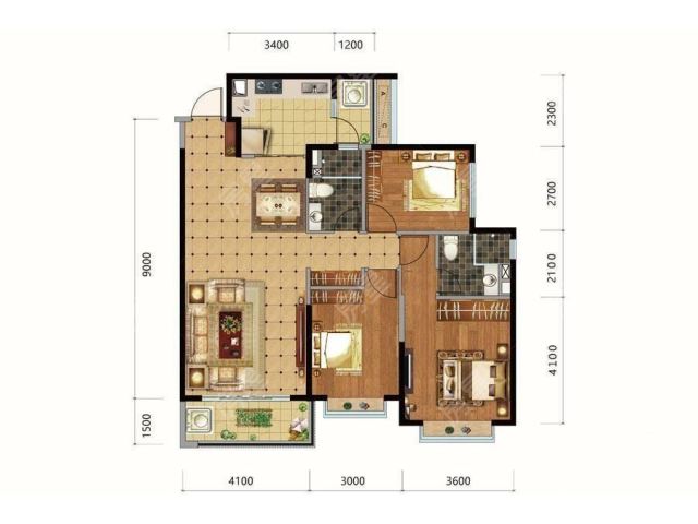 恒大玖珑湾一期户型图