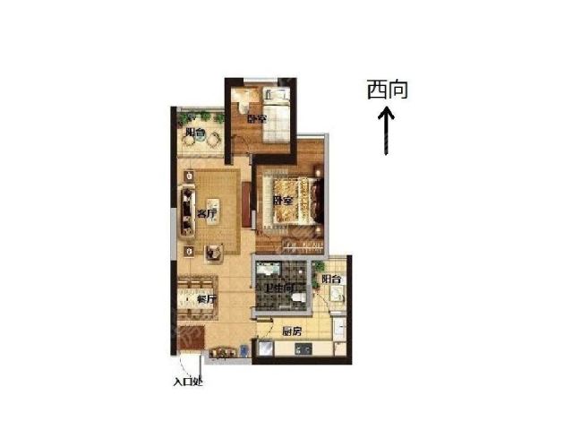 龙头街俊发城玉兰苑精装2房 正西向100万急售