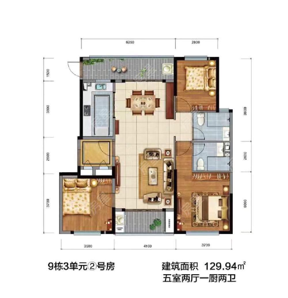 恒大玖珑湾一期户型图