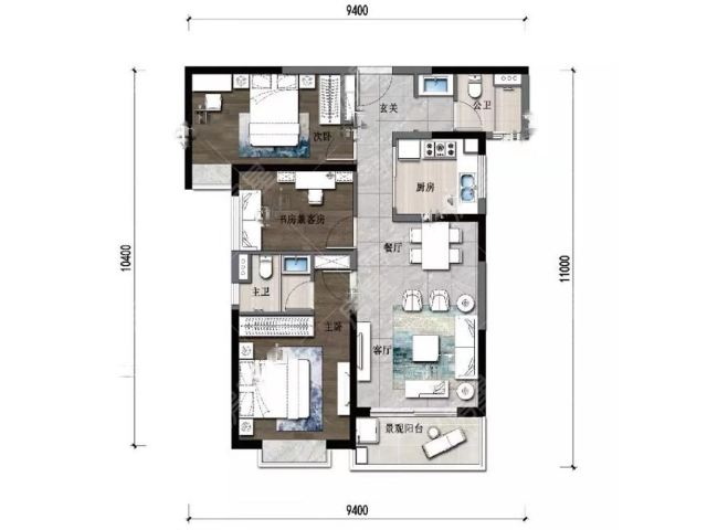 筑友双河湾a3地块户型图