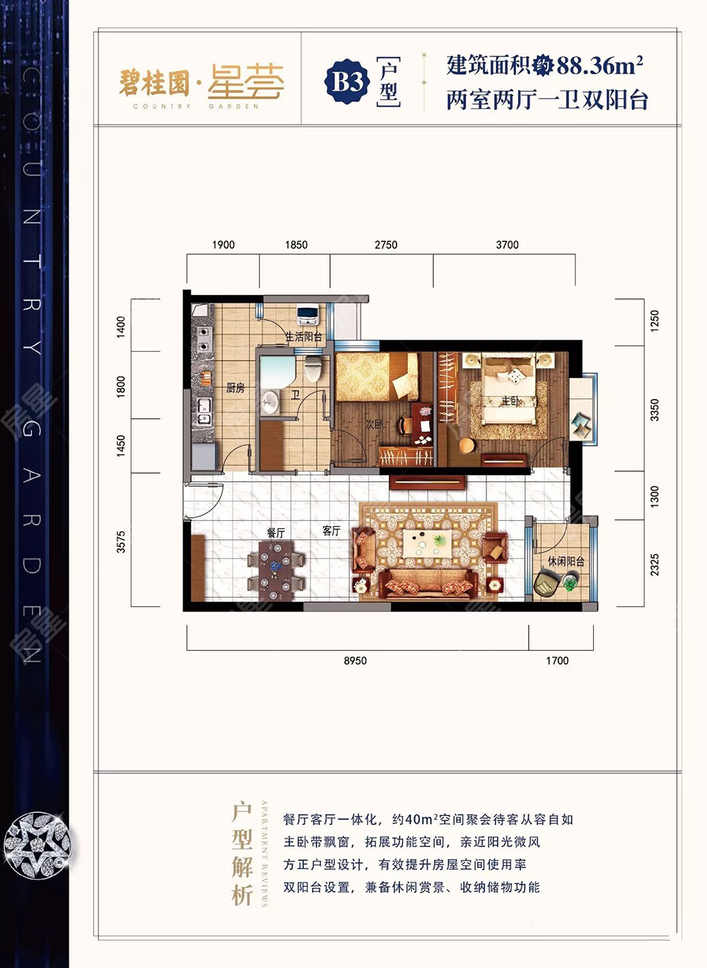 碧桂园星荟在售户型图信息-昆明房星网