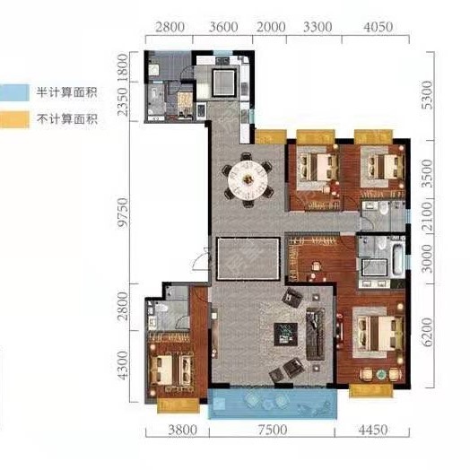 恒大珺睿在售户型图信息-昆明房星网