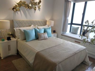 碧桂园璟台,正南向板式住宅,方正两居室,精装修