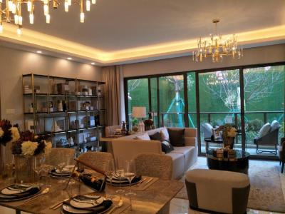 经开区精装修大三房,板式小高层 一梯一户 客厅