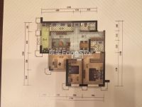 3室2廳1陽臺(tái) 濱江俊園萊茵組團(tuán)戶型圖