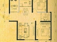 2室2廳1陽臺 中央麗城戶型圖