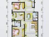 3室2廳2陽臺 云南映象C區(qū)戶型圖