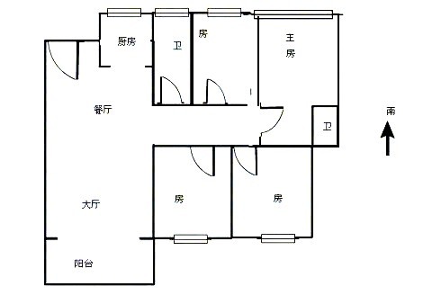 4室2厅2阳台 汇和紫光园户型图