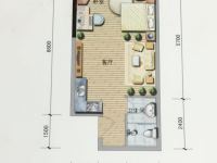 4室2廳2陽臺 同德昆明廣場B區(qū)戶型圖