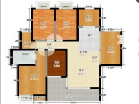 4室2廳2陽臺 銀海暢園西區(qū)戶型圖