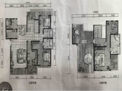 5室2廳2陽臺 銀海暢園東區(qū)別墅戶型圖