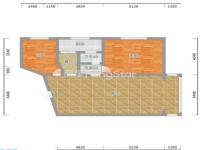 2室2廳1陽臺 金星小區(qū)戶型圖