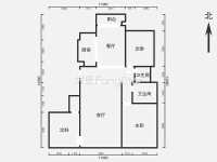 3室2廳1陽臺 藍(lán)山數(shù)碼戶型圖