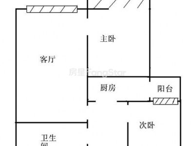 2室2廳2陽臺 中醫(yī)學(xué)院單位房戶型圖