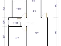 3室2廳1陽臺 山海灣戶型圖