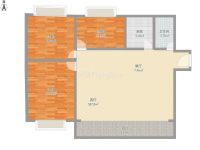 3室2廳2陽臺 東驤神駿一期戶型圖