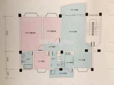 3室2厅1阳台 桂华新园户型图