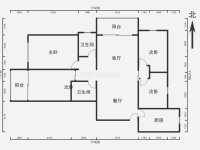 4室2廳1陽臺 銀河北庭戶型圖