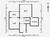 1室1廳1陽臺 凱旋花園戶型圖