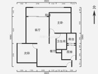 2室2廳2陽臺(tái) 實(shí)力郡城戶型圖