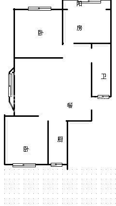 3室2厅1阳台 兴隆花园户型图