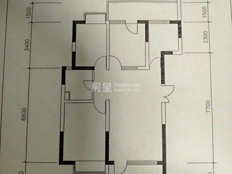 2室2厅1阳台 梁源小区户型图