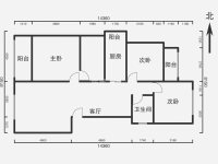 4室2廳2陽臺(tái) 華龍人家戶型圖