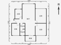 4室2廳 月牙塘小區(qū)戶型圖