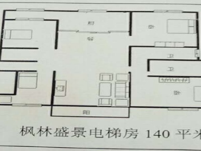 4室2厅2阳台 枫林盛景东区户型图