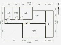 1室1廳1陽臺(tái) 泰旸欣城戶型圖