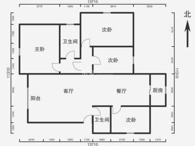 4室2厅2阳台 鑫安花园户型图