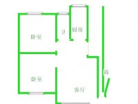 2室2廳1陽(yáng)臺(tái) 凱苑小區(qū)戶型圖