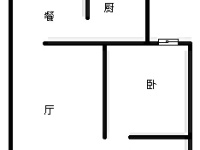 1室1廳1陽臺(tái) 江東鳴翠園東區(qū)戶型圖