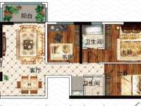 3室2廳1陽臺 萬宏國際一期戶型圖