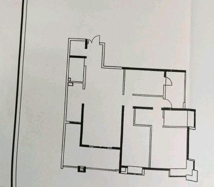 3室2廳2陽臺 濱江俊園后灣組團(tuán)戶型圖