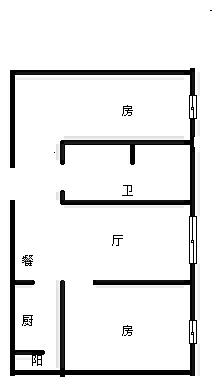2室2廳1陽(yáng)臺(tái) 省人大住宅小區(qū)