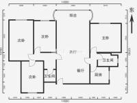 4室2廳2陽(yáng)臺(tái) 蘭亭上錦二期戶(hù)型圖