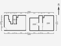 2室1廳1陽臺 欣都龍城公寓戶型圖