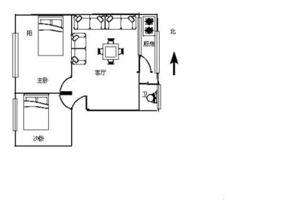 2室1廳1陽臺 歌舞劇院宿舍(北門街107號)