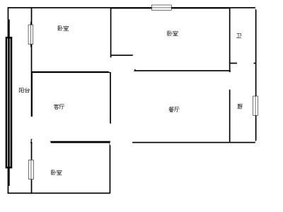 3室2厅 豆腐营新村户型图