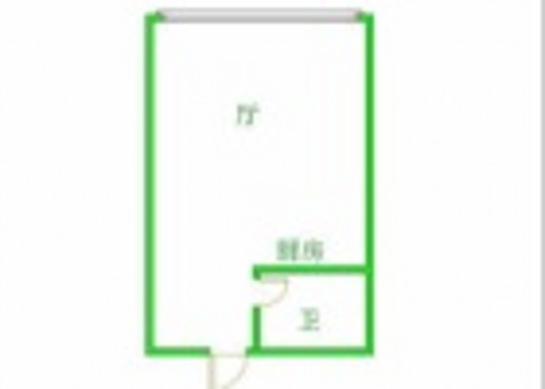 1室1厅1阳台 城市之光（环城北路）户型图