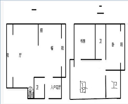 4室2厅3阳台 凯旋花园户型图