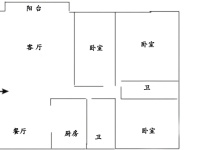 4室2廳2陽臺 金實小區(qū)戶型圖