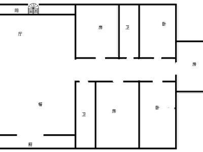 4室2廳1陽(yáng)臺(tái) 金星廣場(chǎng)
