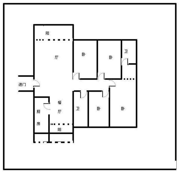 4室3厅2阳台 万和花园户型图