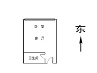1室1廳1陽(yáng)臺(tái) 益龍萬(wàn)象城戶型圖