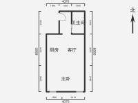 1室1廳1陽臺(tái) 同德昆明廣場(chǎng)上北區(qū)戶型圖