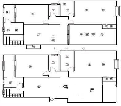 6室2厅2阳台 金江小区瑞园户型图
