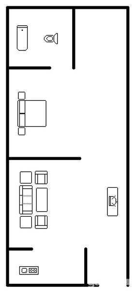 1室1厅1阳台 凯悦时代香舍户型图